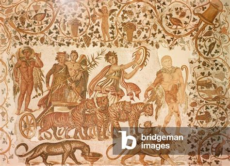 The Triumph of Dionysus -  A Powerful Mosaic Celebrating Wine and Revelry!